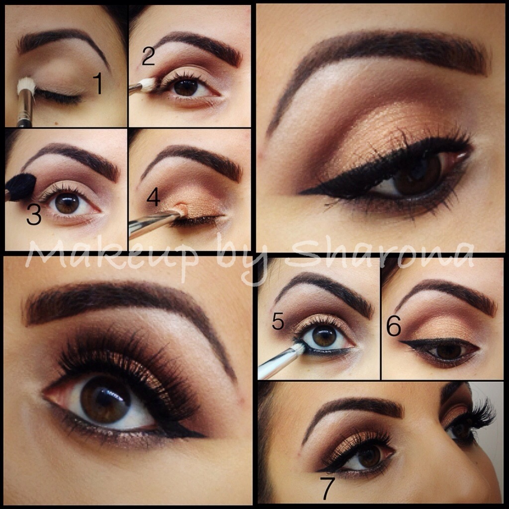 Gold And Brown Makeup By Sharona